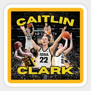 Caitlin Clark Graphic Tee Sticker